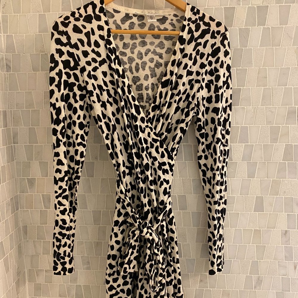 DVF Dalmation Wrap dress, Size: S